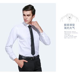 道北男士長袖襯衫男長袖春夏季薄款棉免燙商務zheng裝修身襯衣