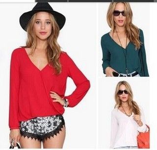 2015.3月春款二季 熱銷年時尚Blusas休閑襯衫夏季秋季長袖V領雪紡女裝襯衫廠家直銷圖片|2015.3月春款二季 熱銷年時尚Blusas休閑襯衫夏季秋季長袖V領雪紡女裝襯衫廠家直銷產(chǎn)品圖片由深圳市龍崗區(qū)坂田茶米服裝廠公司生產(chǎn)提供-